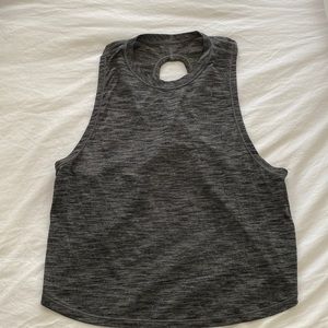 Lululemon criss cross cropped muscle tank
